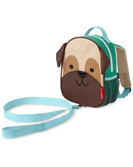 Skip Hop Zoo Mini Backpack with Reins - Preston Pug