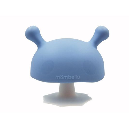 Mombella Mushroom Teether Toy - Light Blue