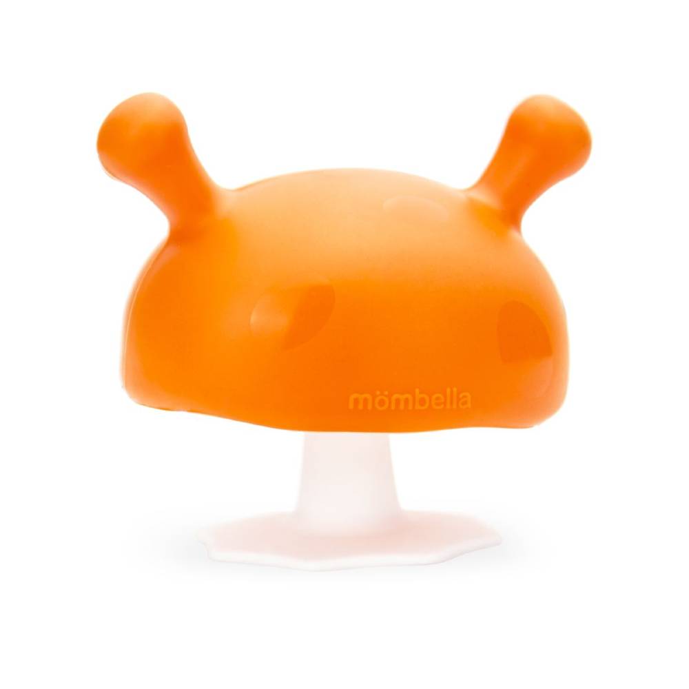 Mombella Mushroom Teether Toy - Orange
