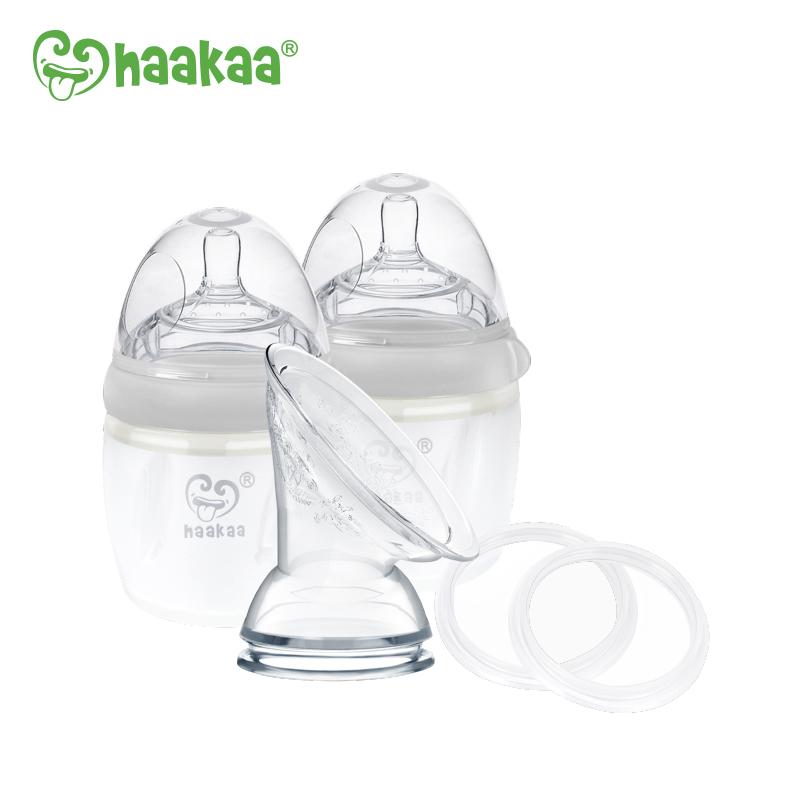 Haakaa Gen 3 Multifunction Silicone Pump and Bottle Pack