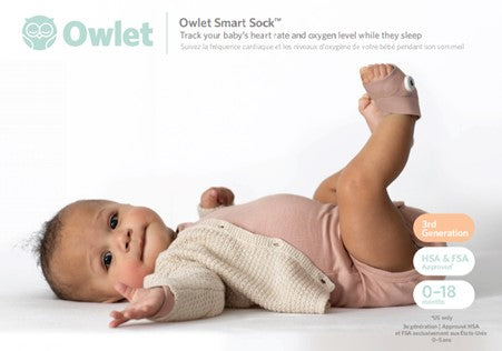 Owlet Smart Sock 3 Dusty Rose