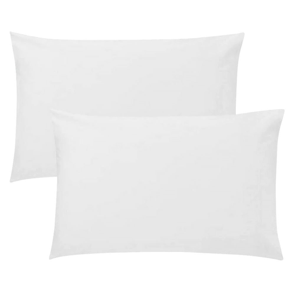 Living Textiles Cot Pillowcase - 2 Pk Jersey - White