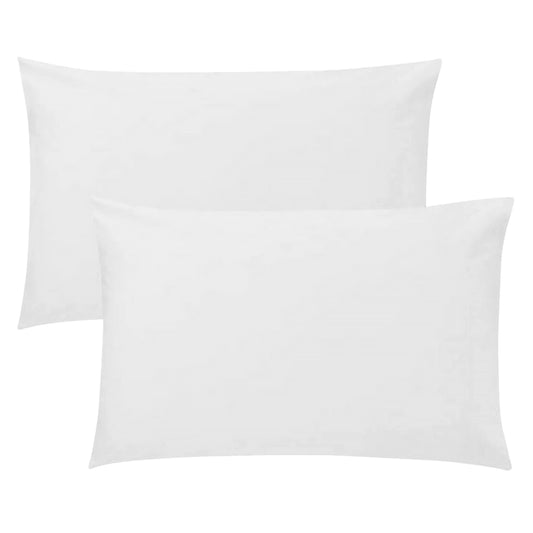 Living Textiles Cot Pillowcase - 2 Pk Jersey - White