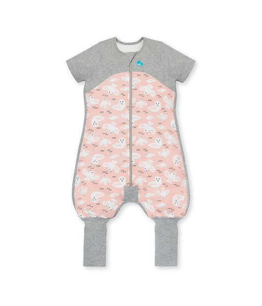 Love To Dream Organic Cotton Sleep Suit 1.0 Tog Dusty Pink Doves