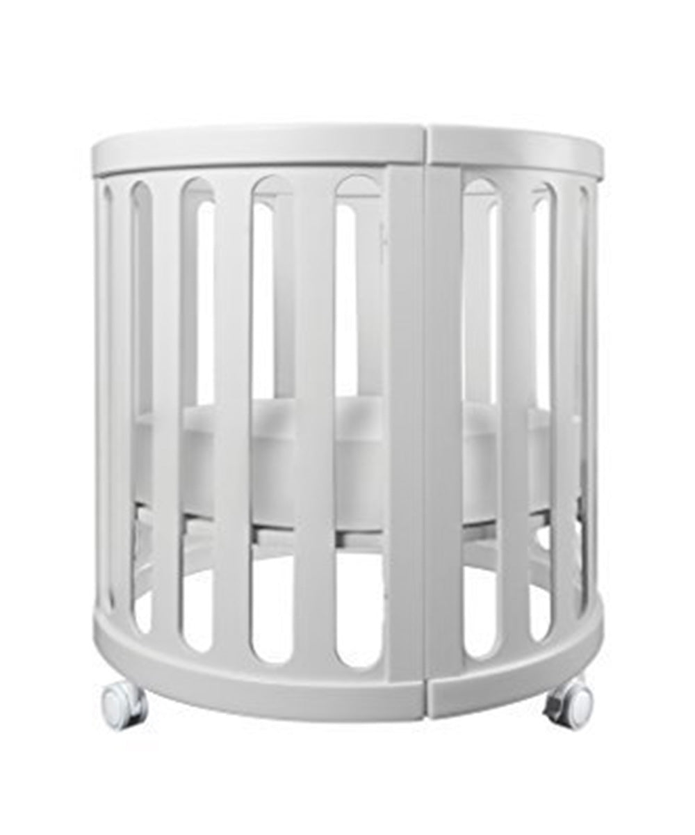 Cocoon Nest Cot with Mattresses - White