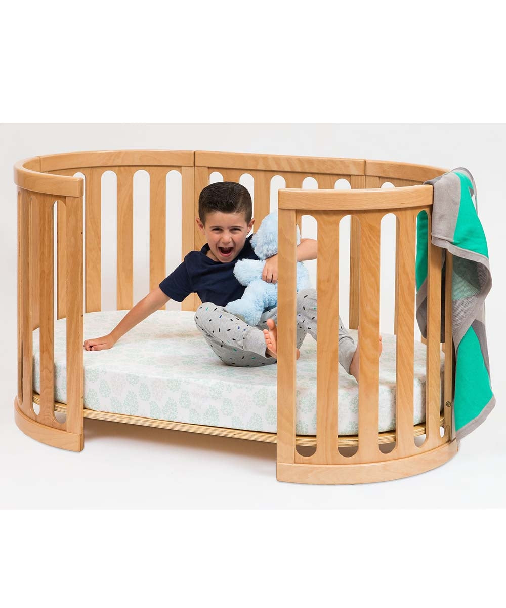 Cocoon Nest Cot with Mattresses - Natural