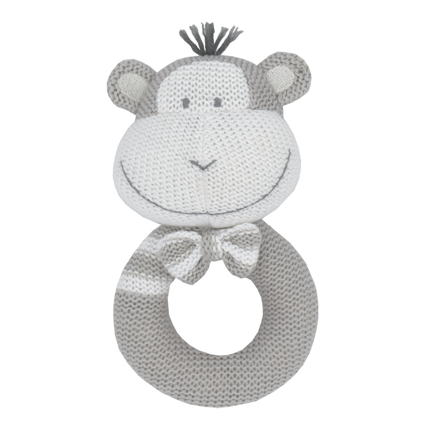 Living Textiles Knitted Rattle - Max the Monkey