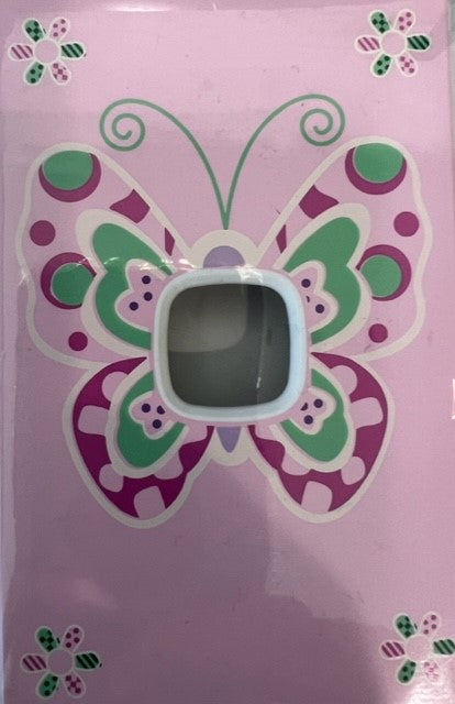 Clip On Neo Dress Up For Light Switches Pink/Butterfly