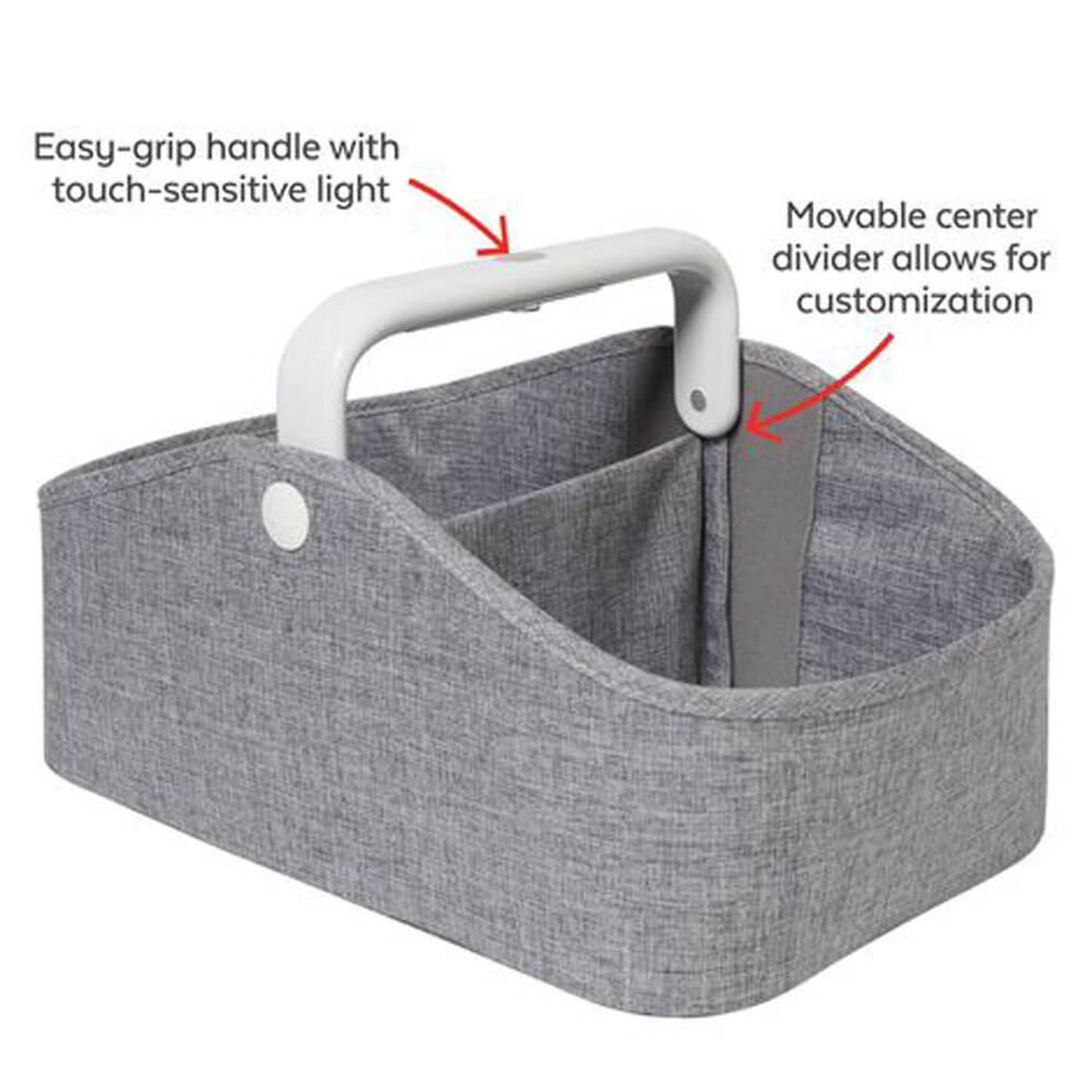 Skip Hop Light Up Diaper Caddy - Heather Grey