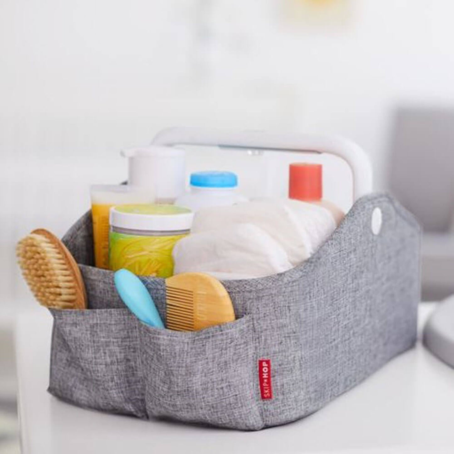 Skip Hop Light Up Diaper Caddy - Heather Grey