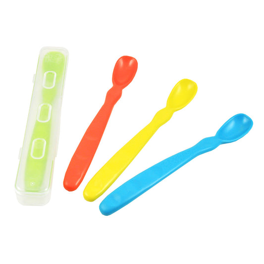 Re Play Infant Spoons 4 Pk Green/Sky Blue/Red/Yellow