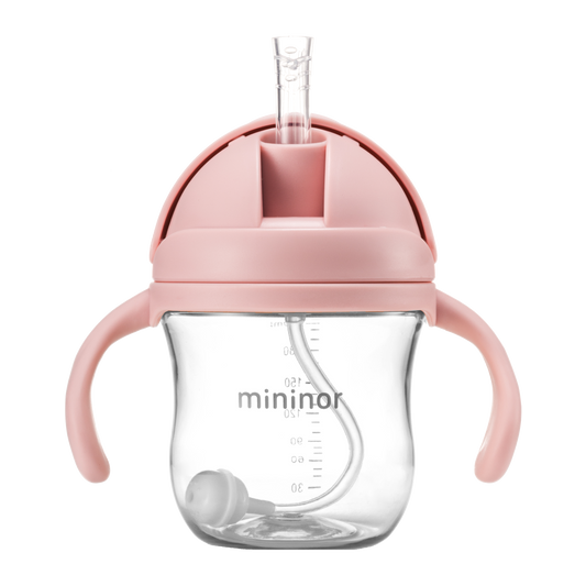 Mininor Tritan Straw Bottle - Pink