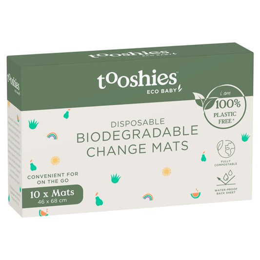 Tooshies Biodegradable Change Mats 10 pk