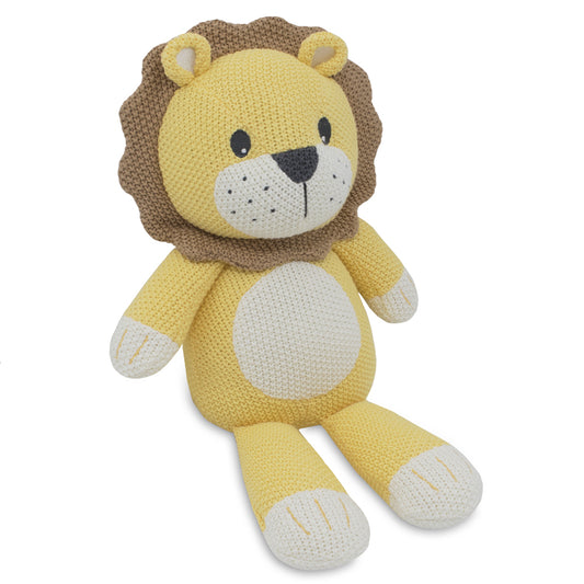 Living Textiles Whimsical Knitted Toy - Leo the Lion