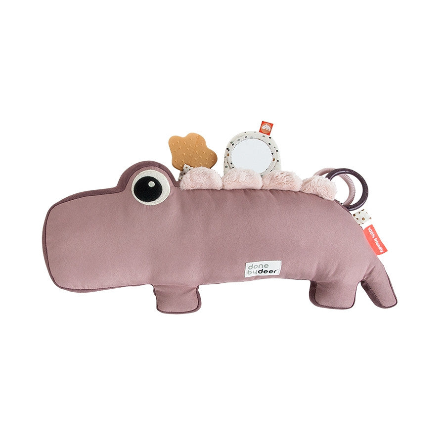 Done by Deer Croco Tummy Time Activity Toy - Powder