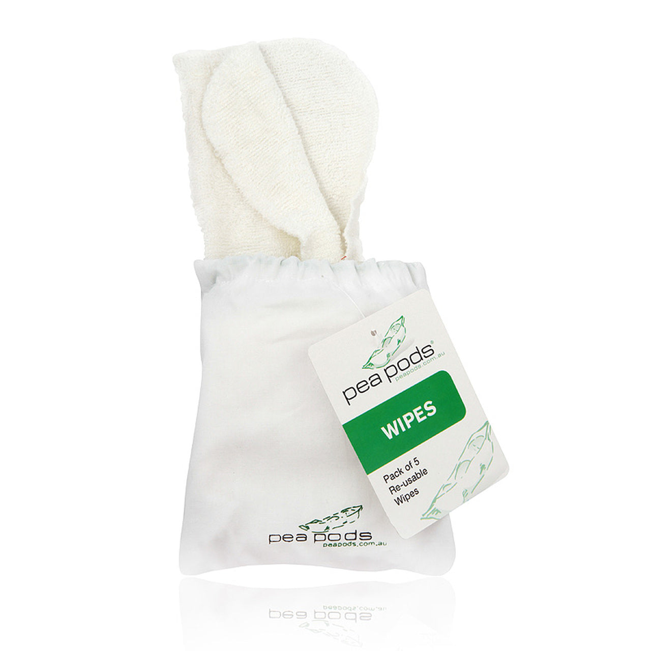 Pea Pods Bamboo Wipes 5 Pk