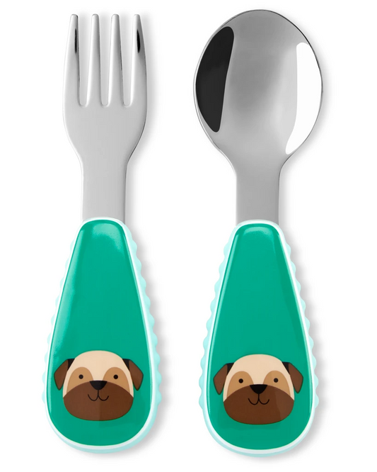 Skip Hop Zootensils Fork and Spoon - Preston Pug